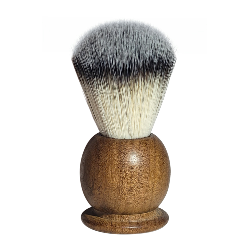 STROPT Salvaged Teak Shaving Brush with Silvertip Fibre Bristles