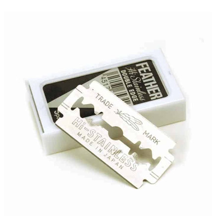 Feather Black Hi-Stainless Double Edge Razor Blades