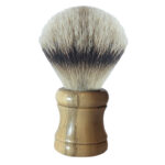 English Boxwood Shaving Brush with Silvertip Badger Bristles