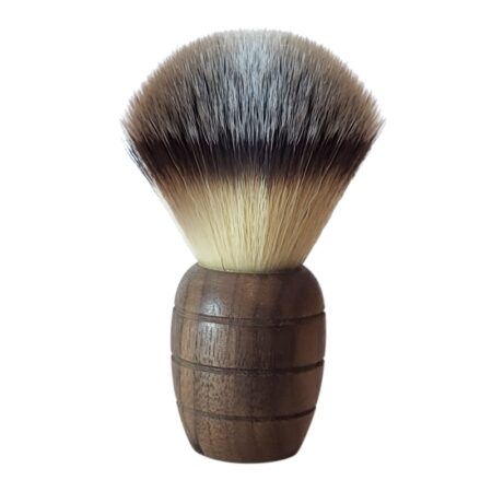 American Black Walnut shaving brush with syntethic fibre bristles