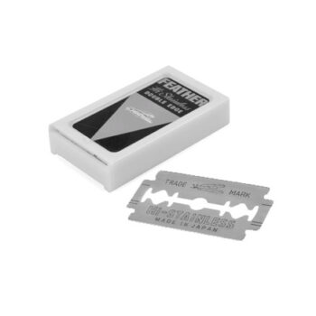 Feather Black Stainless Double Edge Razor Blades