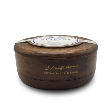 D R Harris Windsor Shaving Soap in Mahogony Effect Bowl